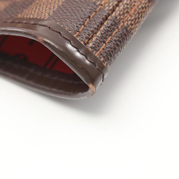 LOUIS VUITTON Neverfull MM Tote Bag Coated Canvas Leather Damier Brown N51105 - Picture 9 of 10